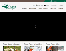 Tablet Screenshot of kuemin-baumpflege.ch